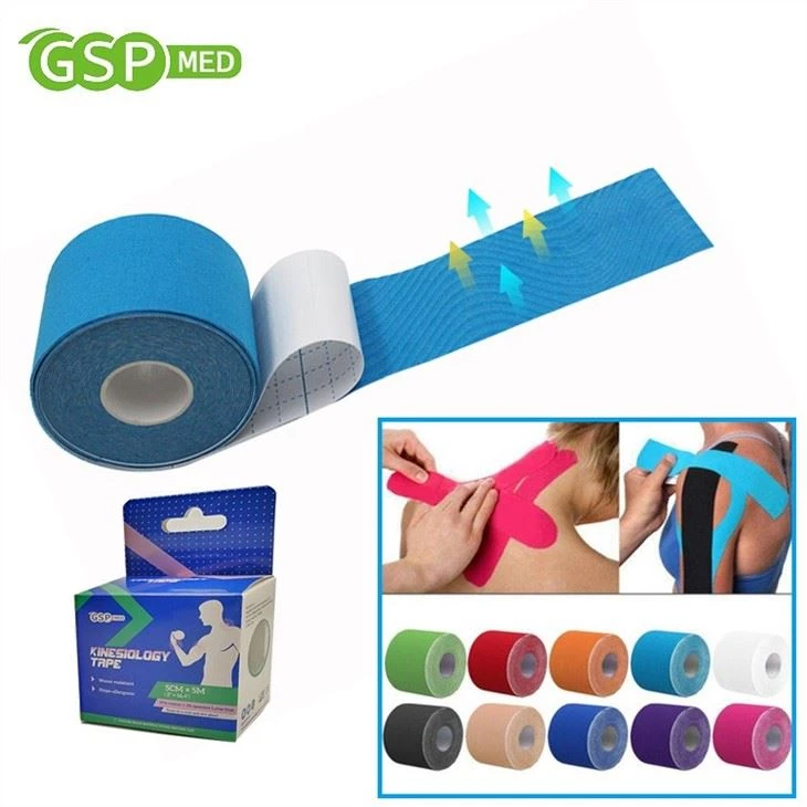 5cm*5m GSPmed Cotton Fabric K-tape Kinesiology Tape With GSPMED Brand 3 Buyers