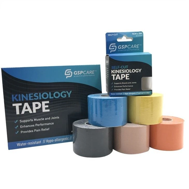 5cm*5m GSPmed Cotton Fabric K-tape Kinesiology Tape With GSPMED Brand 3 Buyers